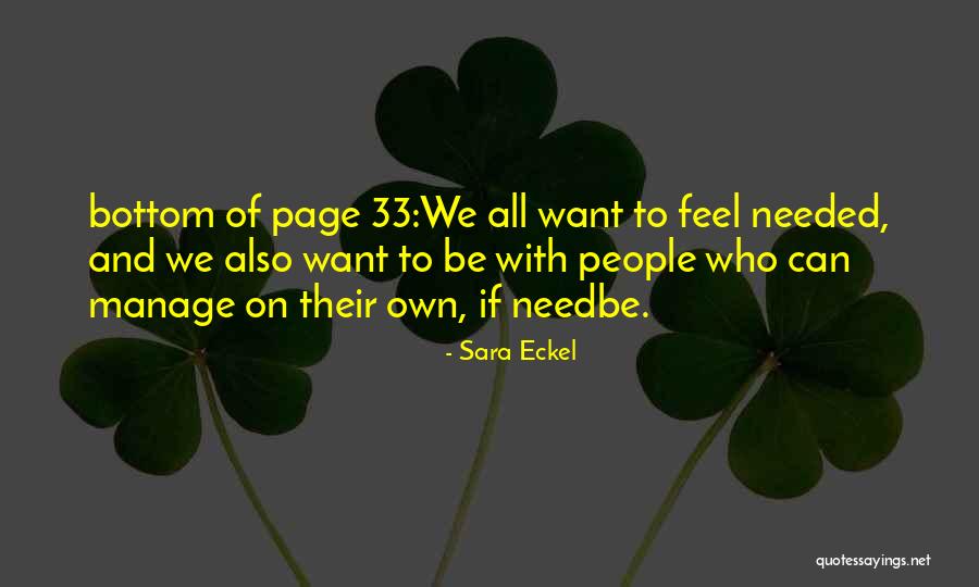 Sara Eckel Quotes 338224