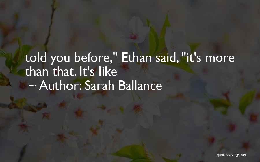 Sarah Ballance Quotes 2241431