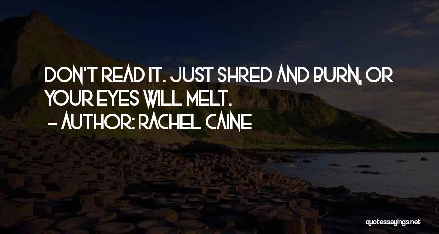 Sarcasm And Humor Quotes By Rachel Caine