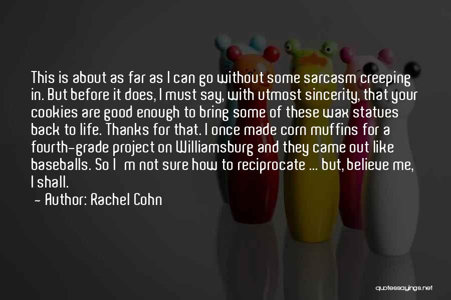 Sarcasm For Life Quotes By Rachel Cohn