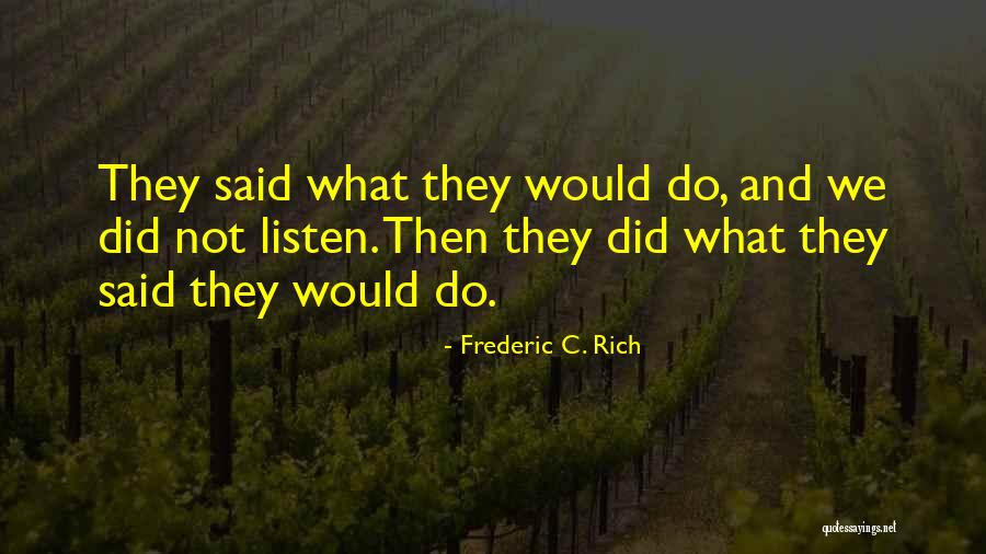 Sardelli Food Quotes By Frederic C. Rich Sardelli Food Quotes By Frederic C. Rich