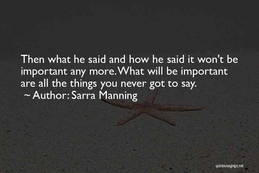 Sarra Manning Quotes 882012