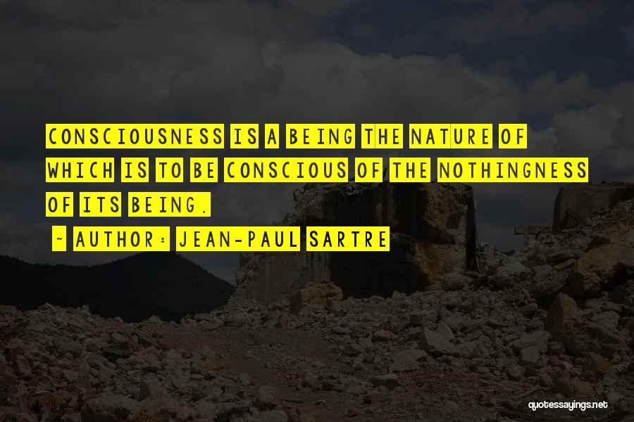 Sartre Nothingness Quotes By Jean-Paul Sartre