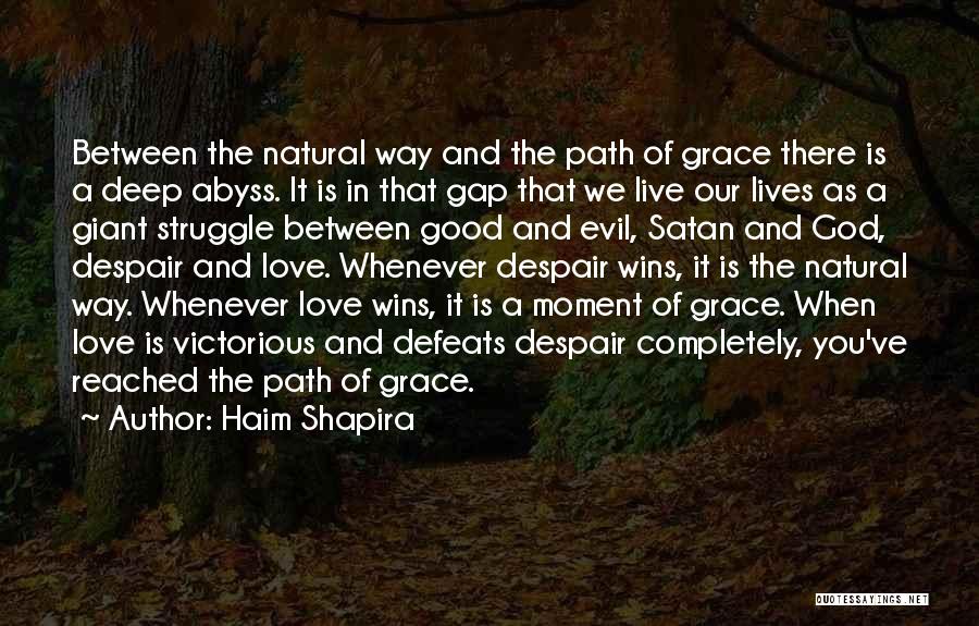 Satan And God Quotes By Haim Shapira