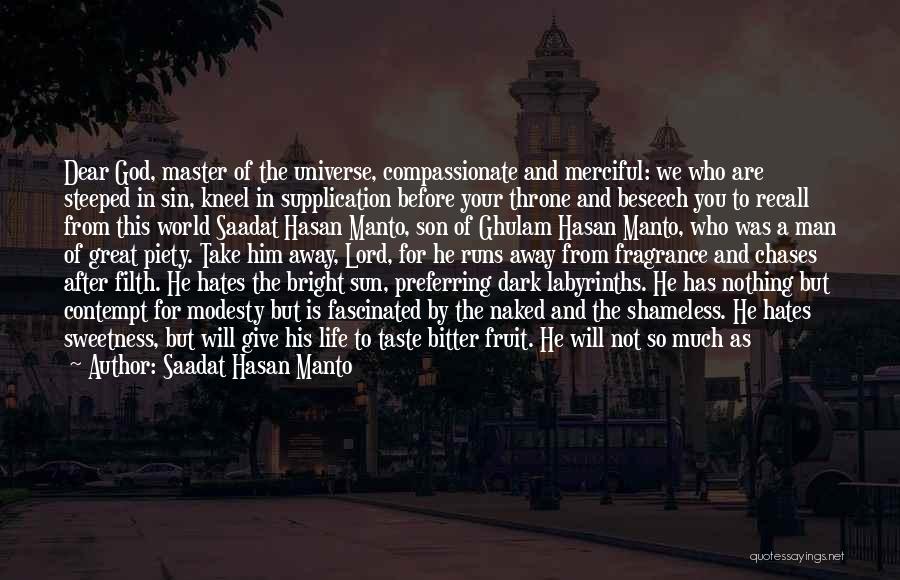Satan And God Quotes By Saadat Hasan Manto