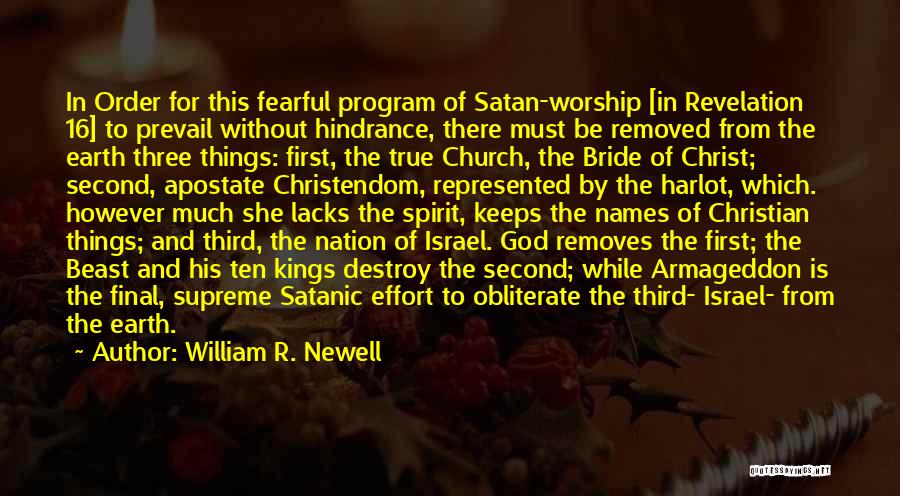 Satanic Quotes By William R. Newell