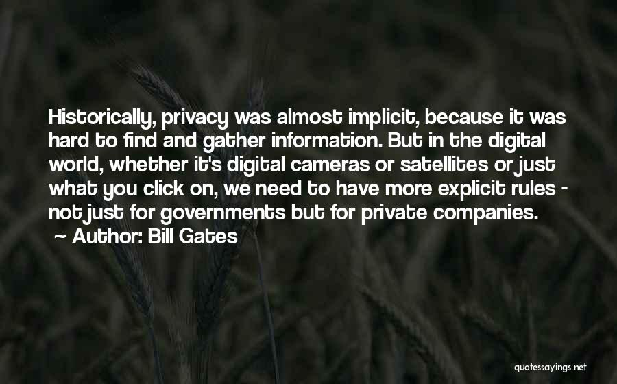 Satellites Quotes By Bill Gates