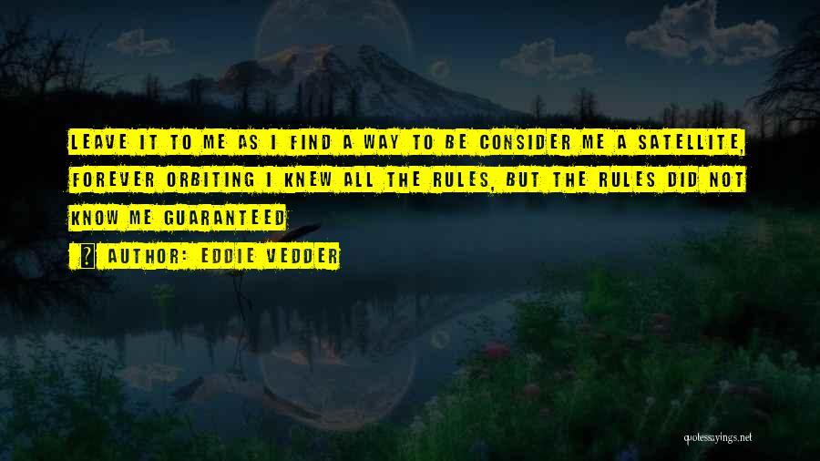 Satellites Quotes By Eddie Vedder