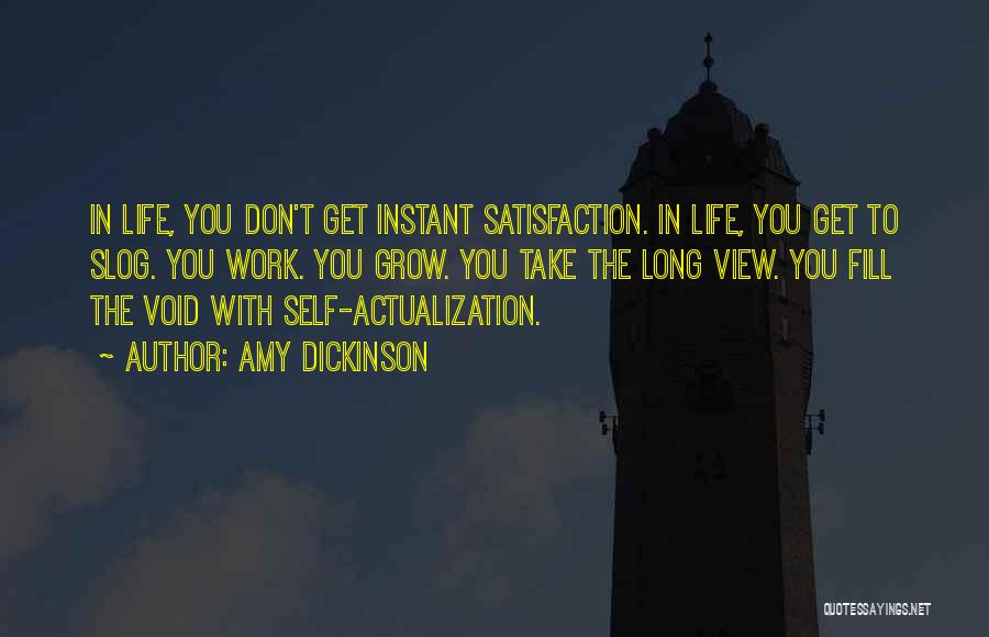 Satisfaction In Work Quotes By Amy Dickinson