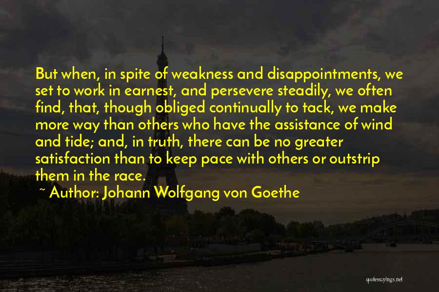 Satisfaction In Work Quotes By Johann Wolfgang Von Goethe