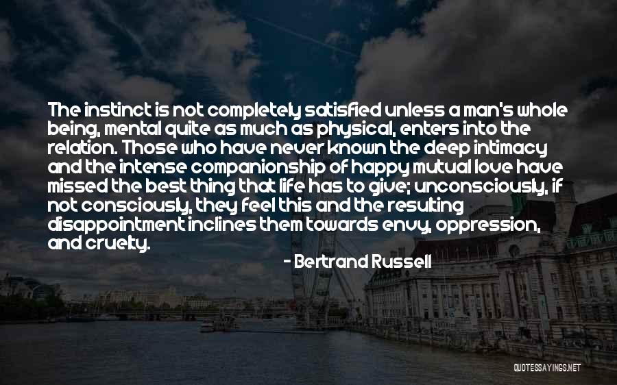 Satisfied And Happy Quotes By Bertrand Russell