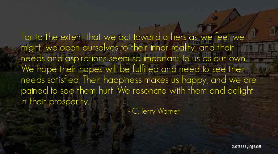 Satisfied And Happy Quotes By C. Terry Warner