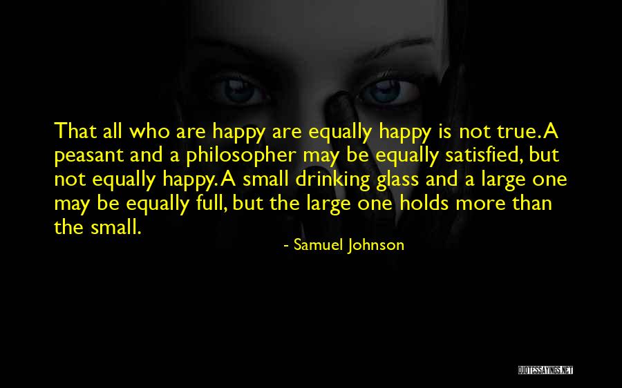 Satisfied And Happy Quotes By Samuel Johnson