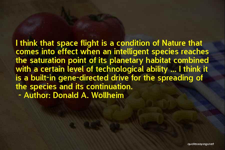 Saturation Quotes By Donald A. Wollheim