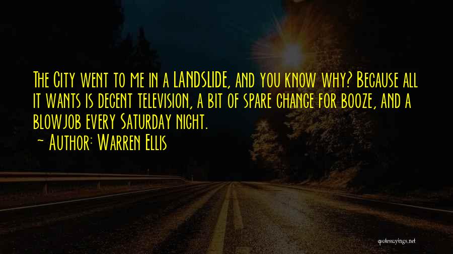 Saturday Night In Quotes By Warren Ellis