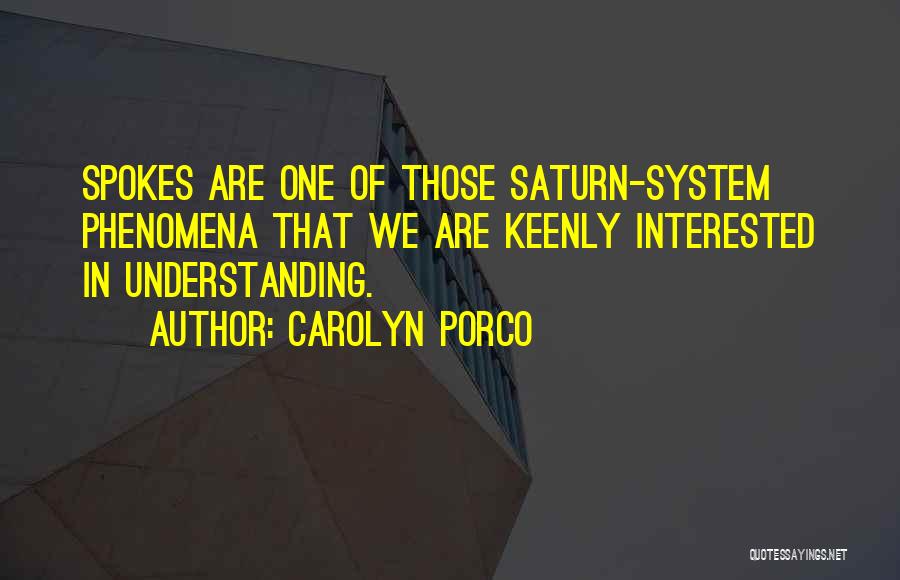Saturn Quotes By Carolyn Porco