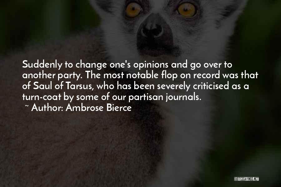 Saul Of Tarsus Quotes By Ambrose Bierce