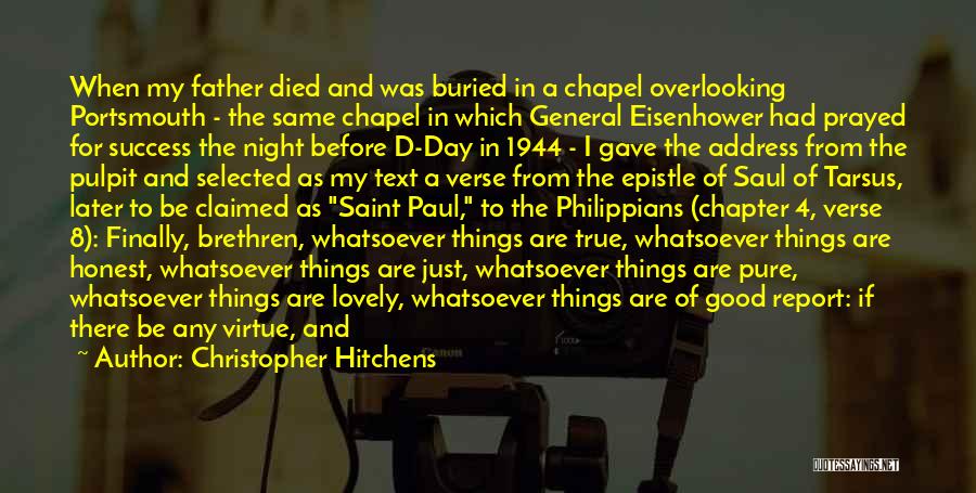Saul Of Tarsus Quotes By Christopher Hitchens