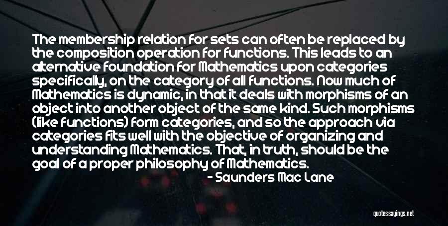 Saunders Mac Lane Quotes 2069091