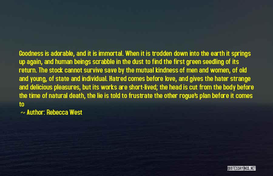 Save Earth Short Quotes By Rebecca West