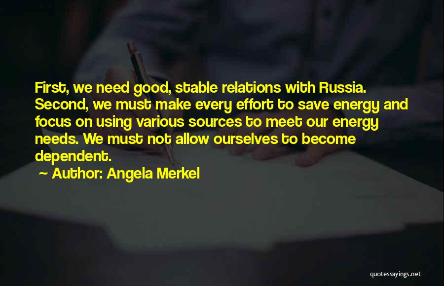 Save Energy Quotes By Angela Merkel