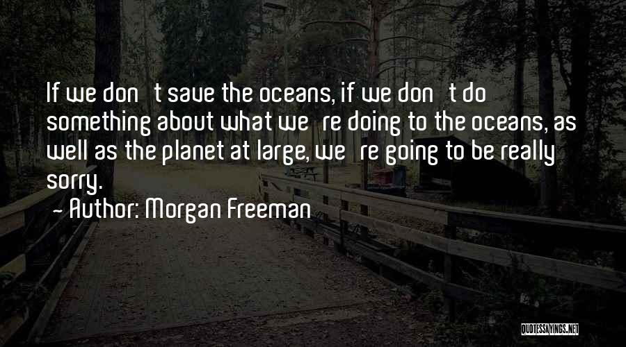 Save The Oceans Quotes By Morgan Freeman