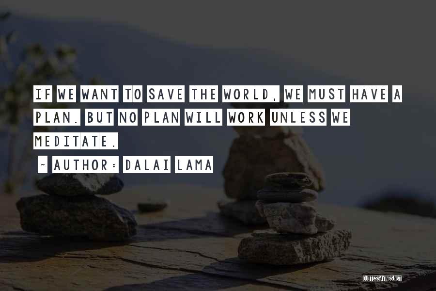 Save The World Quotes By Dalai Lama