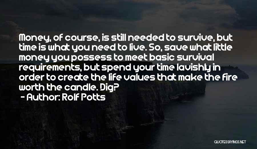 Save Time Save Money Quotes By Rolf Potts