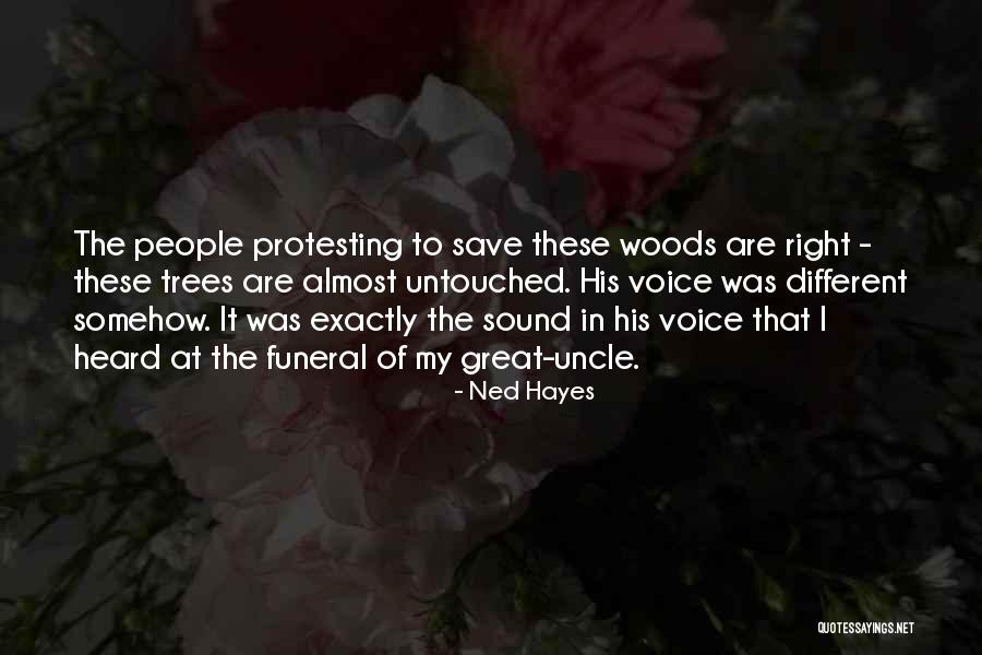 Save Trees Quotes By Ned Hayes