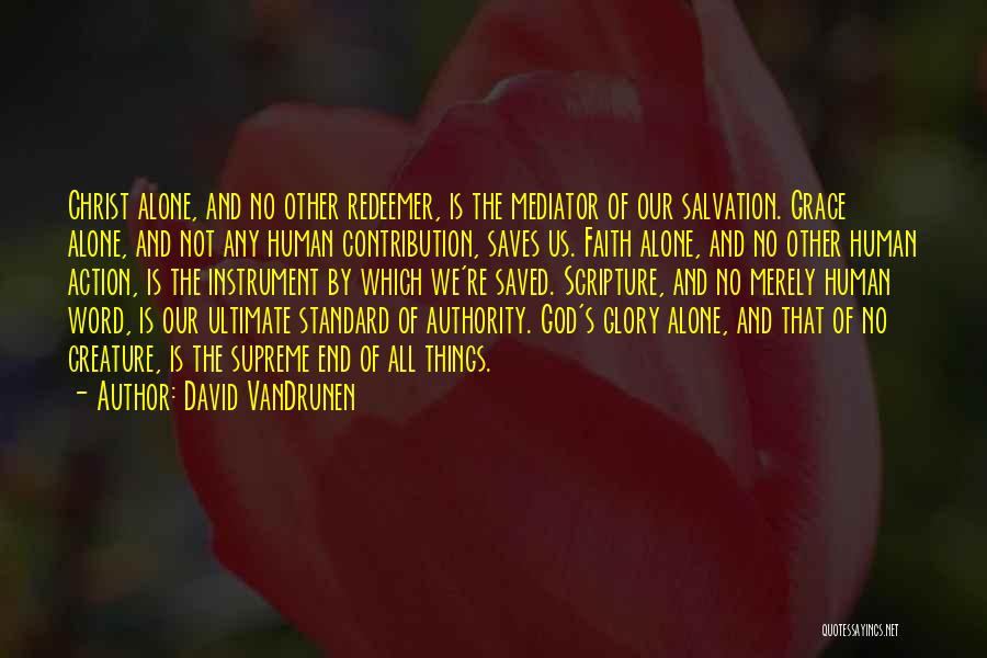 Saved By Christ Quotes By David VanDrunen