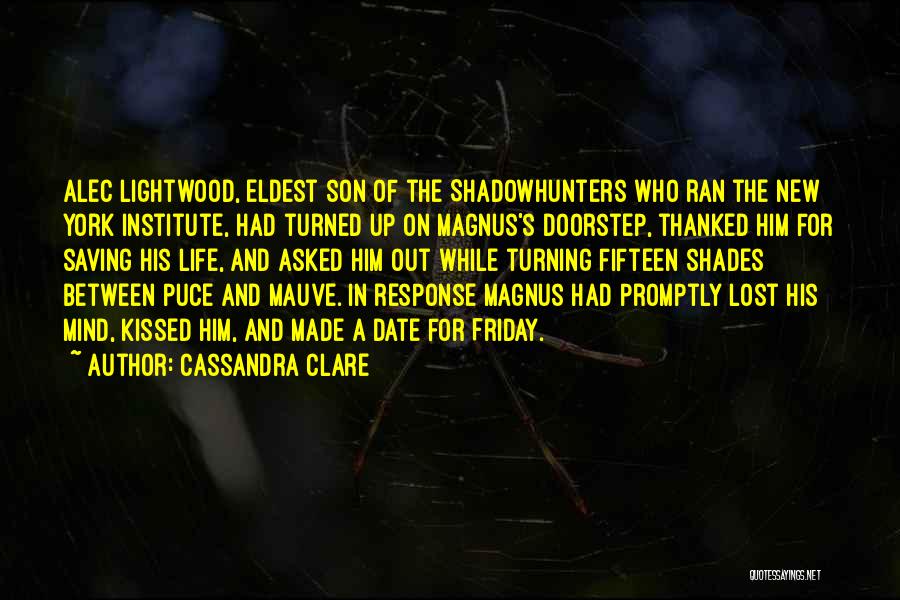 Saving A Life Quotes By Cassandra Clare