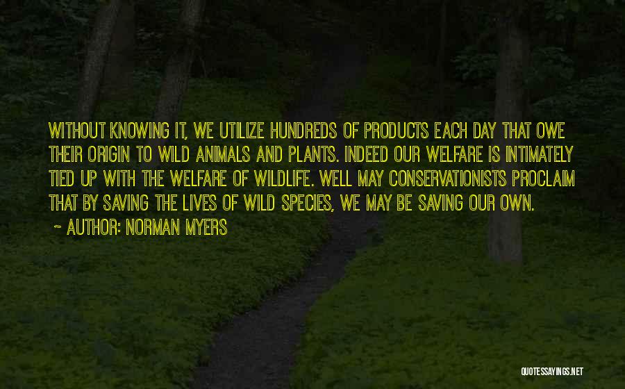 Saving Animals Quotes By Norman Myers