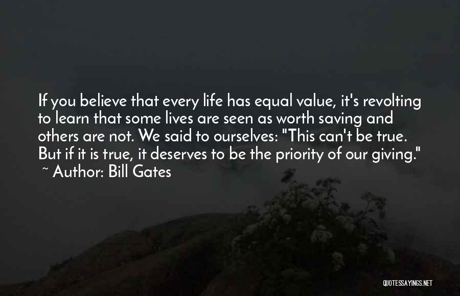 Saving Others Lives Quotes By Bill Gates