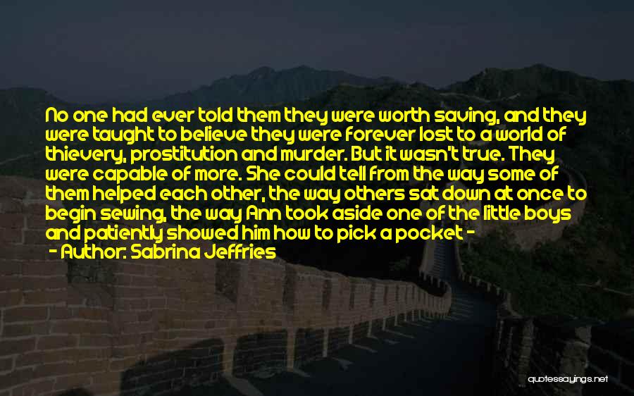 Saving Others Quotes By Sabrina Jeffries