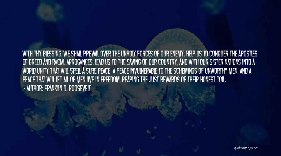Saving Our World Quotes By Franklin D. Roosevelt