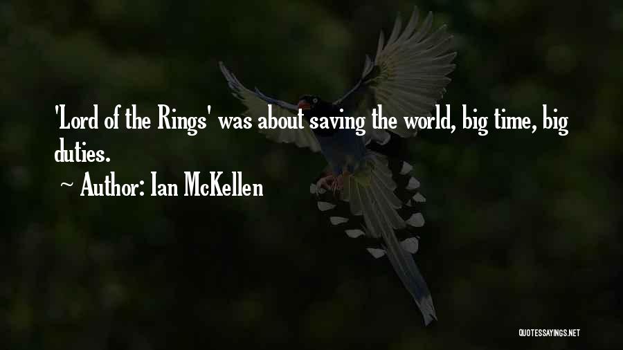 Saving Time Quotes By Ian McKellen