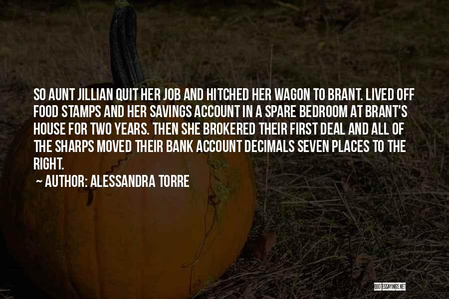 Savings Account Quotes By Alessandra Torre