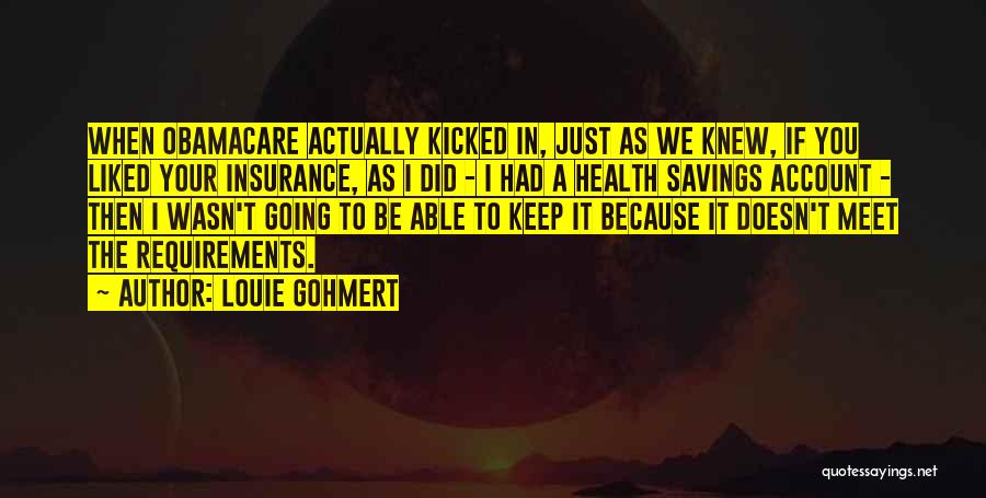 Savings Account Quotes By Louie Gohmert