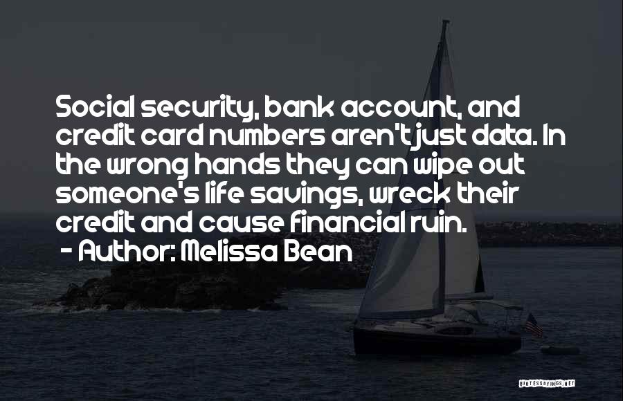 Savings Account Quotes By Melissa Bean