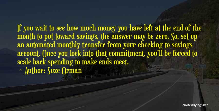 Savings Account Quotes By Suze Orman