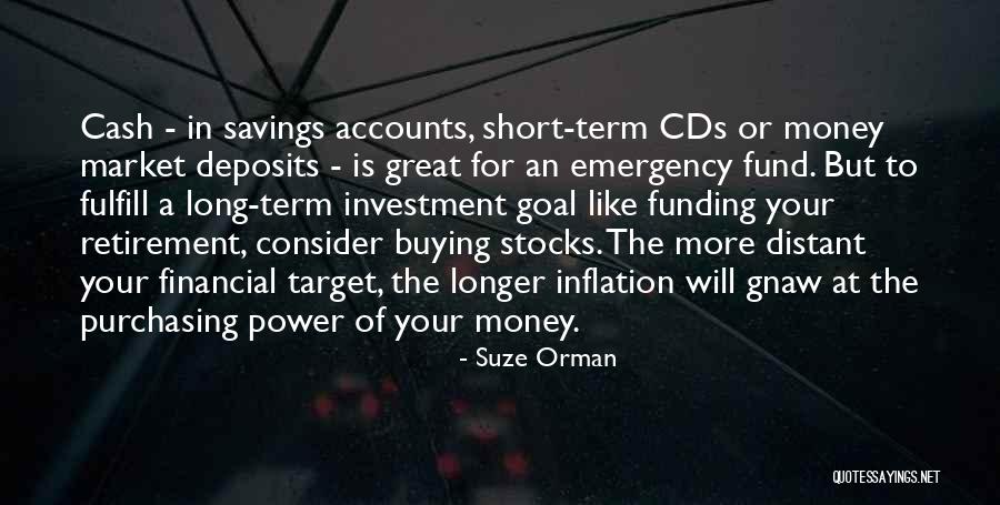 Savings And Investment Quotes By Suze Orman