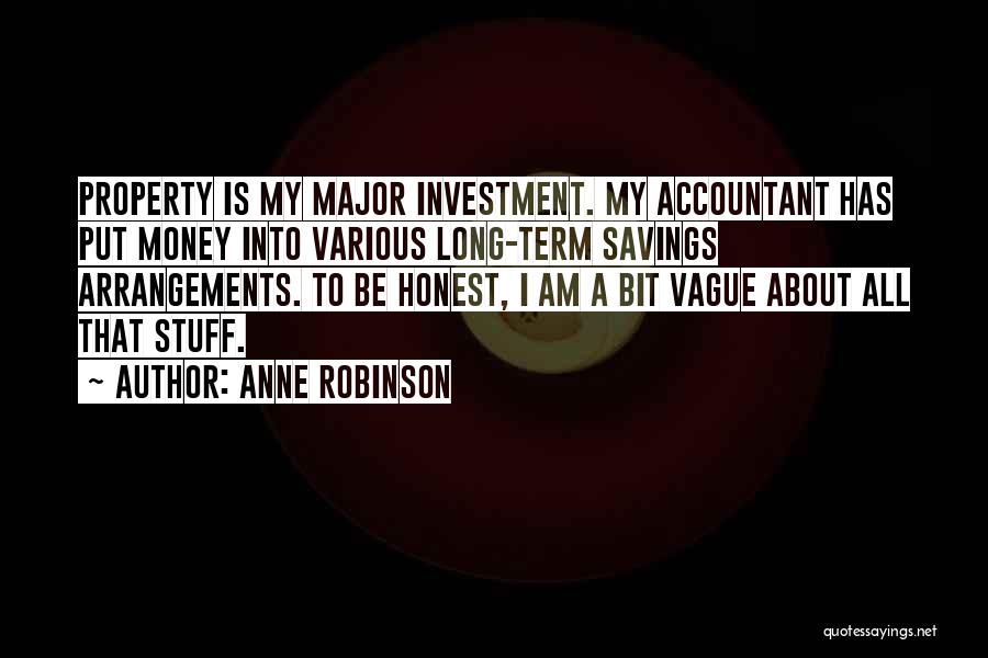 Savings Money Quotes By Anne Robinson