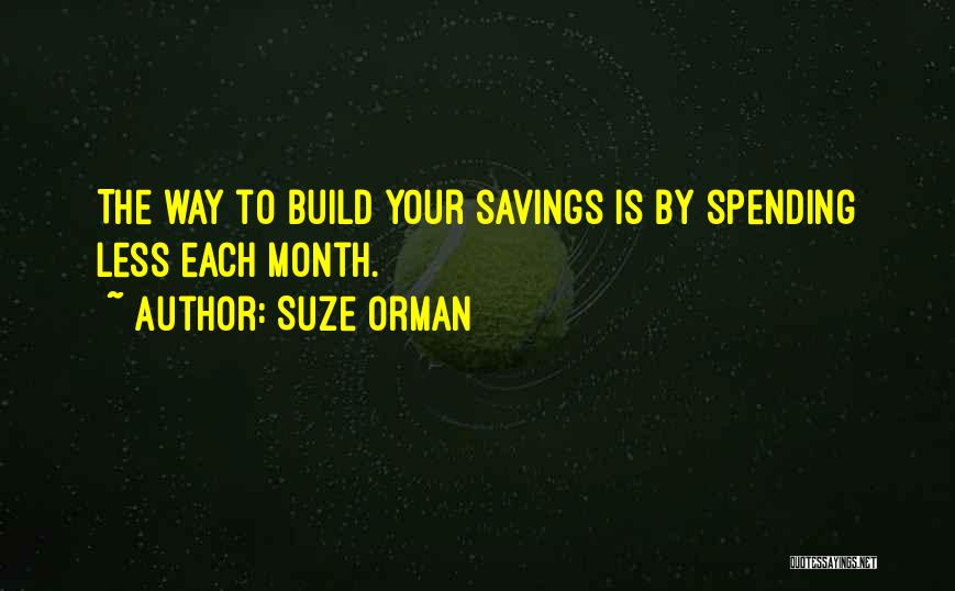 Savings Quotes By Suze Orman