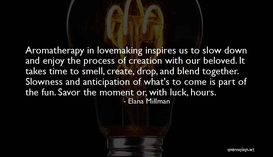 Savor Each Moment Quotes By Elana Millman Savor Each Moment Quotes By Elana Millman