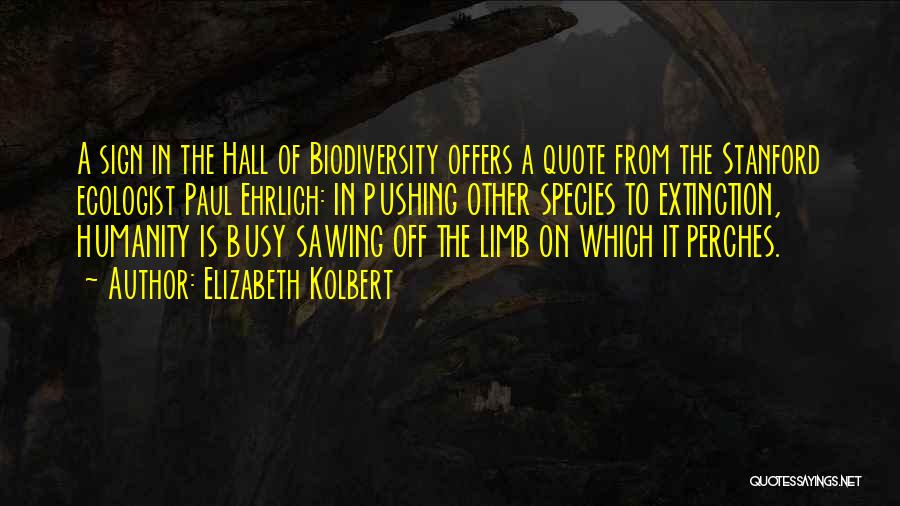 Sawing Quotes By Elizabeth Kolbert