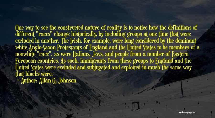 Saxon Quotes By Allan G. Johnson