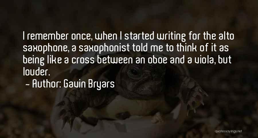 Saxophonist Quotes By Gavin Bryars
