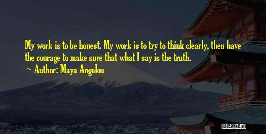 Say Clearly Quotes By Maya Angelou