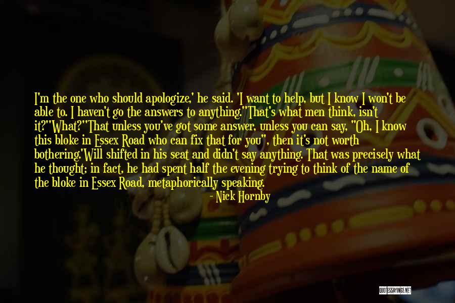 Say I Can't And I Will Quotes By Nick Hornby Say I Can't And I Will Quotes By Nick Hornby
