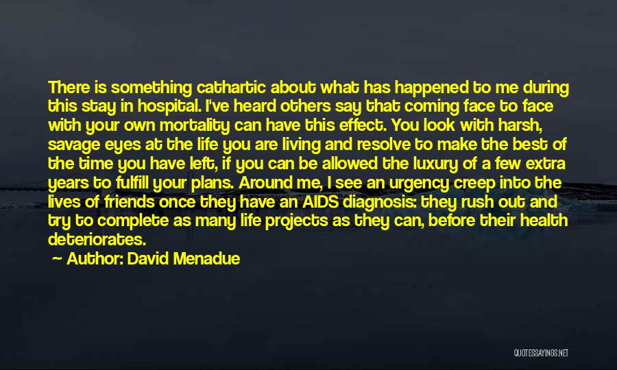 Say Something About Life Quotes By David Menadue